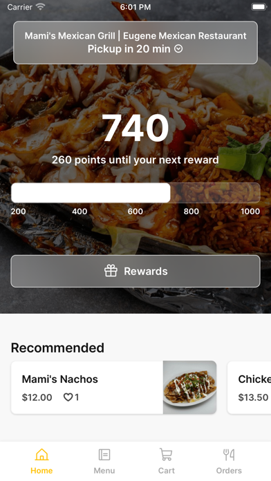 Mami's Mexican Grill iPhone screenshot 1 - Food & Drink app