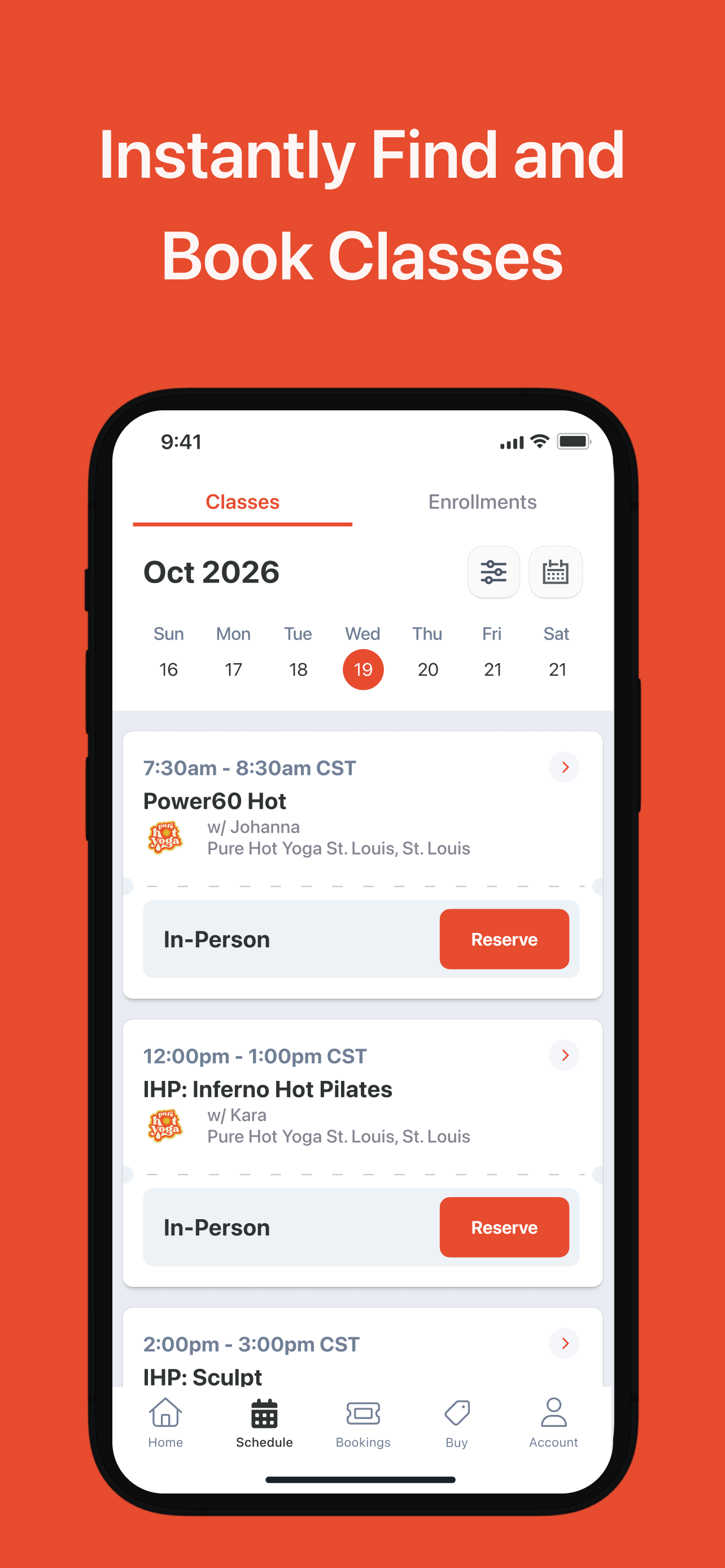 Pure Hot Yoga StL screenshot 3