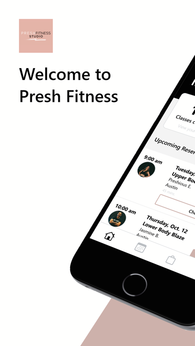 Presh Fitness Studio Screenshot