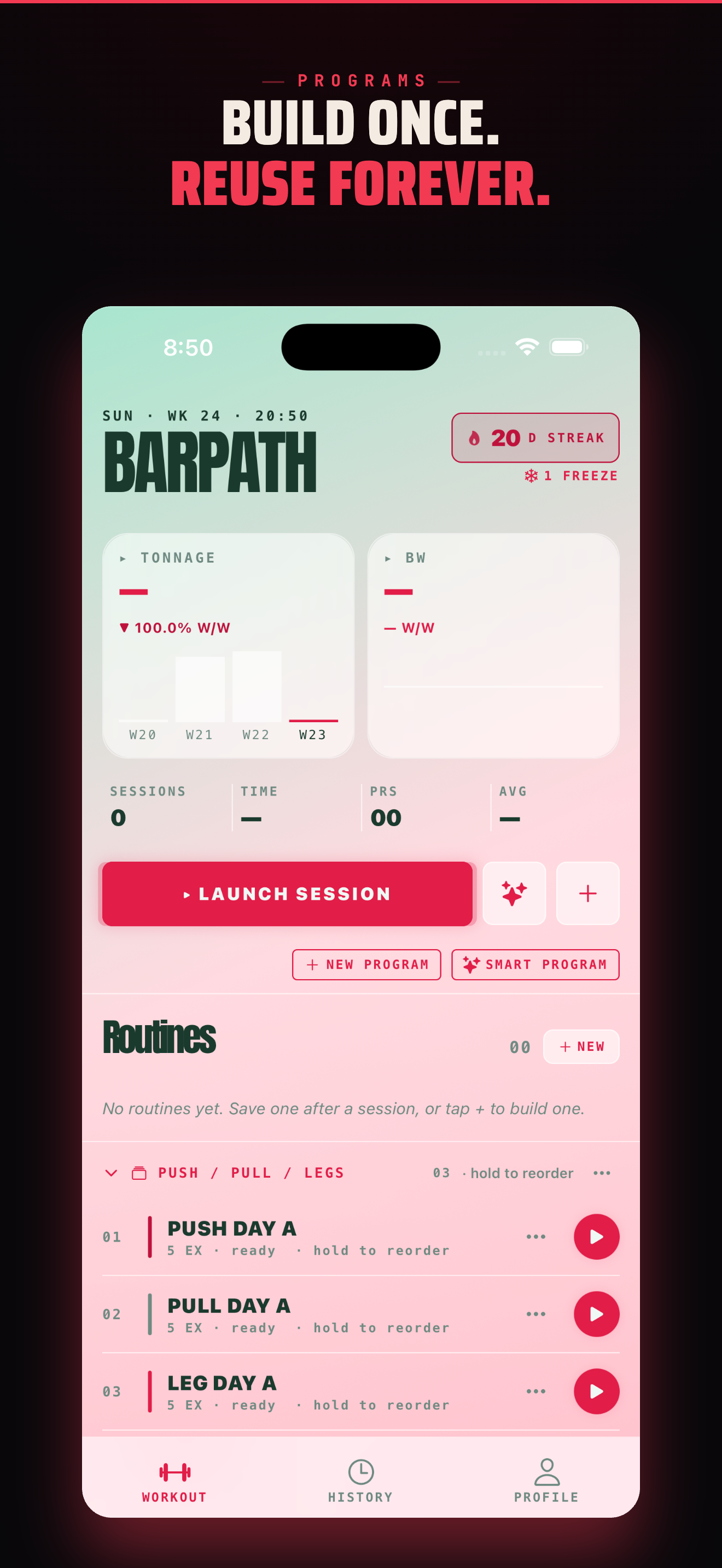 BarPath: Gym Strength Log