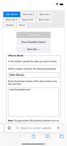 ivBlock - Website Blocker screenshot