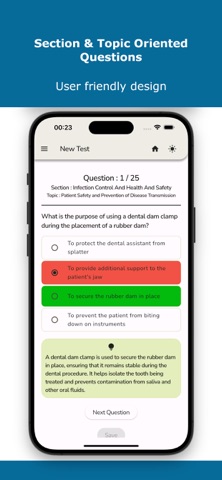 Dental Assistant Practice Test iPhone screenshot