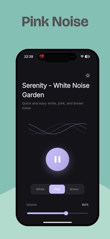 Serenity - White Noise Garden iPhone screenshot