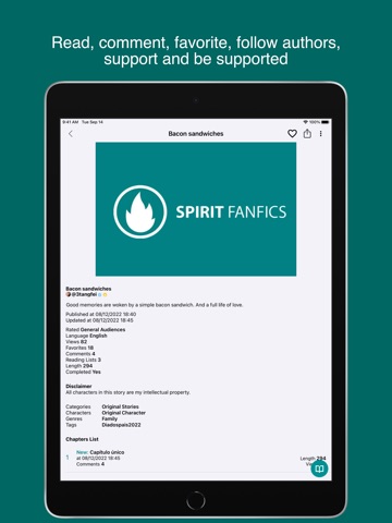 Spirit Fanfiction and Stories iPad screenshot
