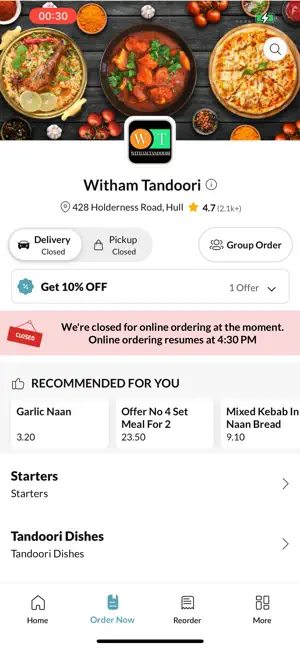 Witham Tandoori Hull screenshot 2