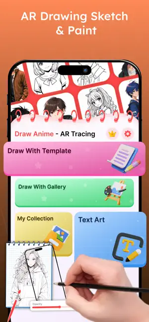 AR Draw Sketch : Trace Art 3D iPhone screenshot 1