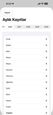 Mesai ve Mola Takibi iPhone screenshot