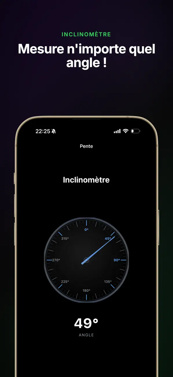 Screenshot #3 pour Niveau à bulle: Inclinomètre