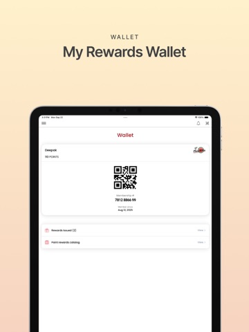 Pizza Villa Rewards iPad screenshot