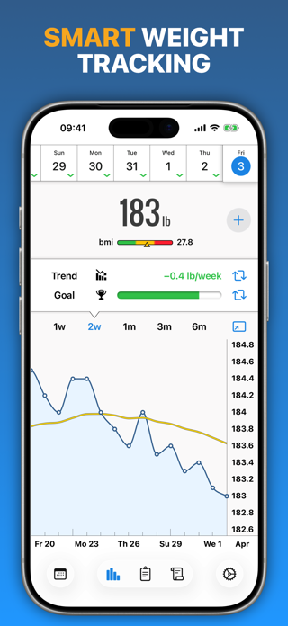 Weight Diary Screenshot 1 of 5