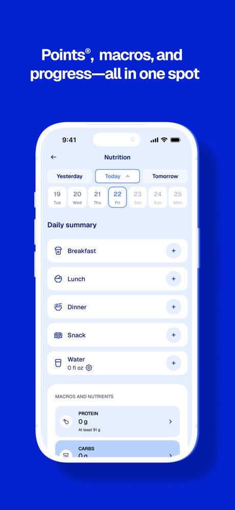 WeightWatchers Program screenshot 2