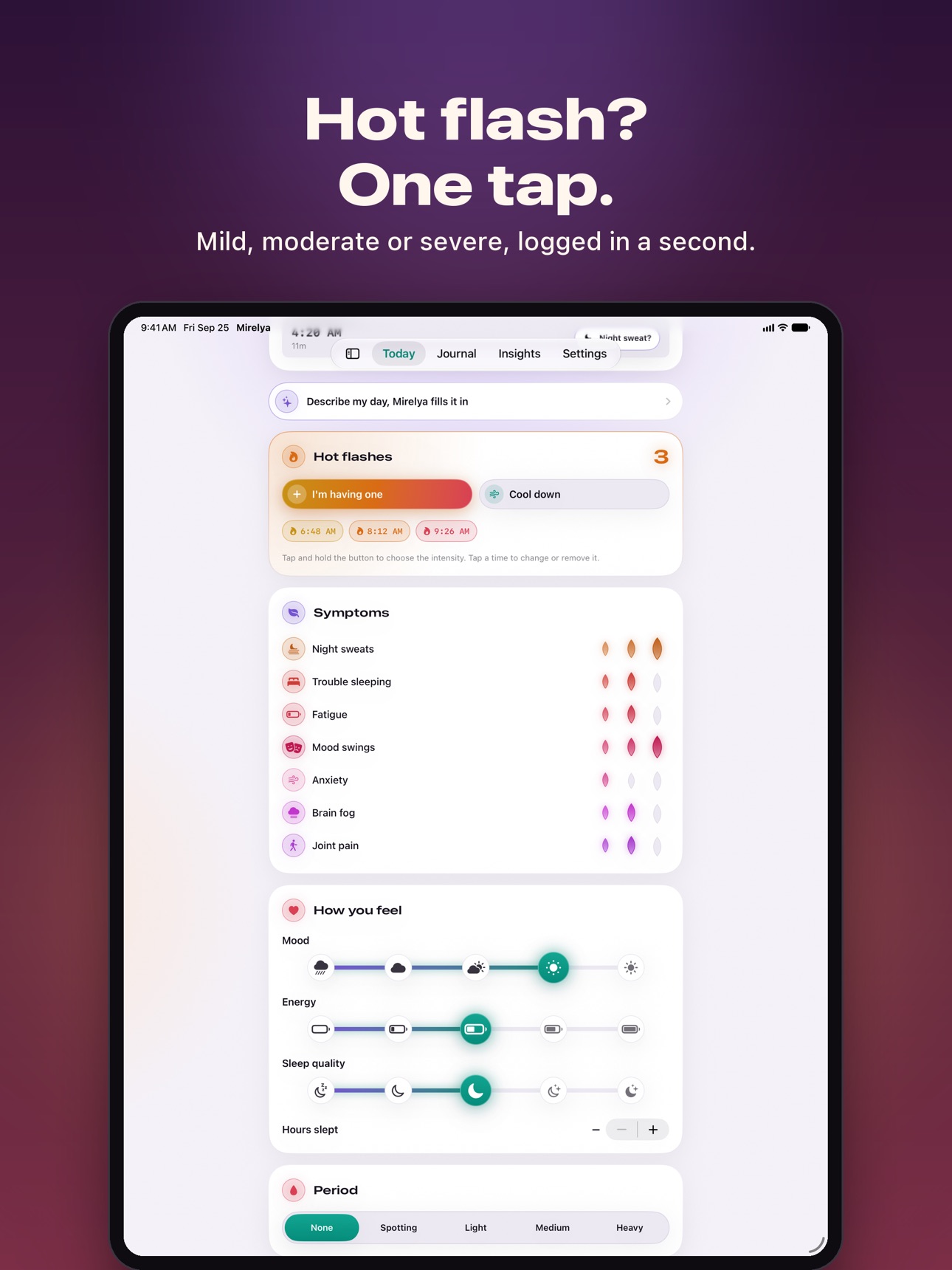 Screenshot 11 of Mirelya : Menopause Tracker