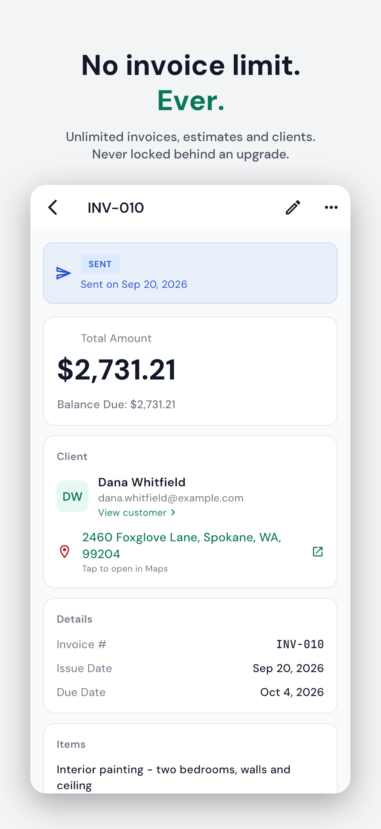 Screenshot 3 of Quotora: Invoice & Estimate