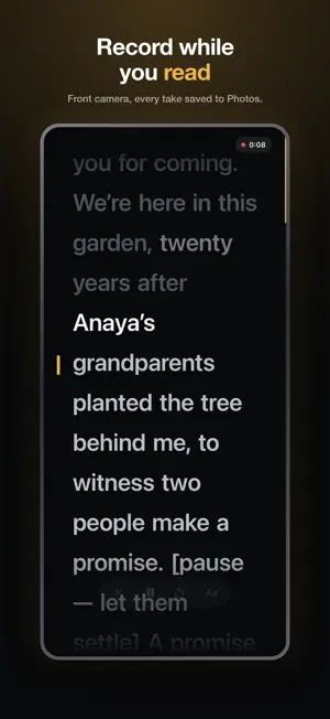 Cue: Voice Teleprompter screenshot 3
