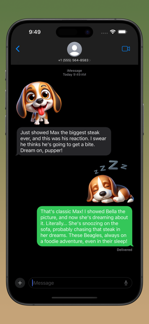 ‎Beagle Bruno Stickers Screenshot