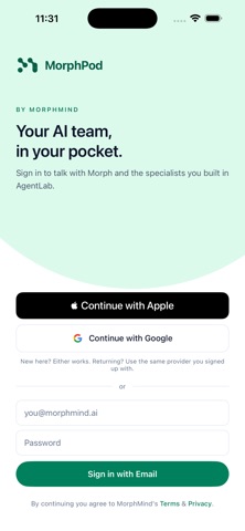 MorphPod screenshot