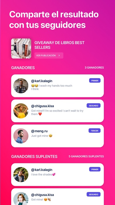 Rafi - Sorteo por Instagram screenshot 4
