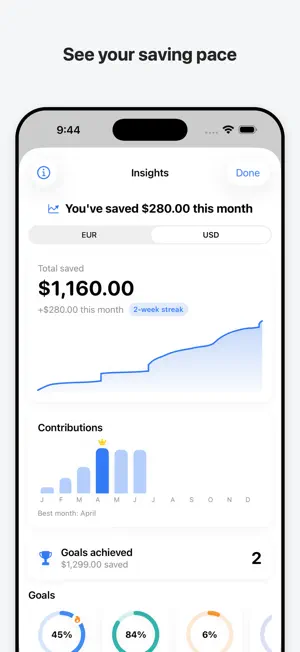 Stash - Savings Goal Tracker screenshot 3