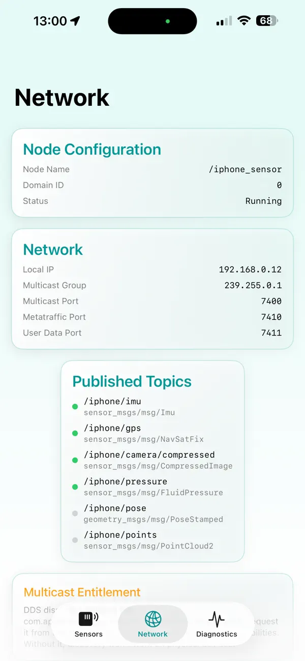#2. ROS-Sensor (iOS) De: Burf Development