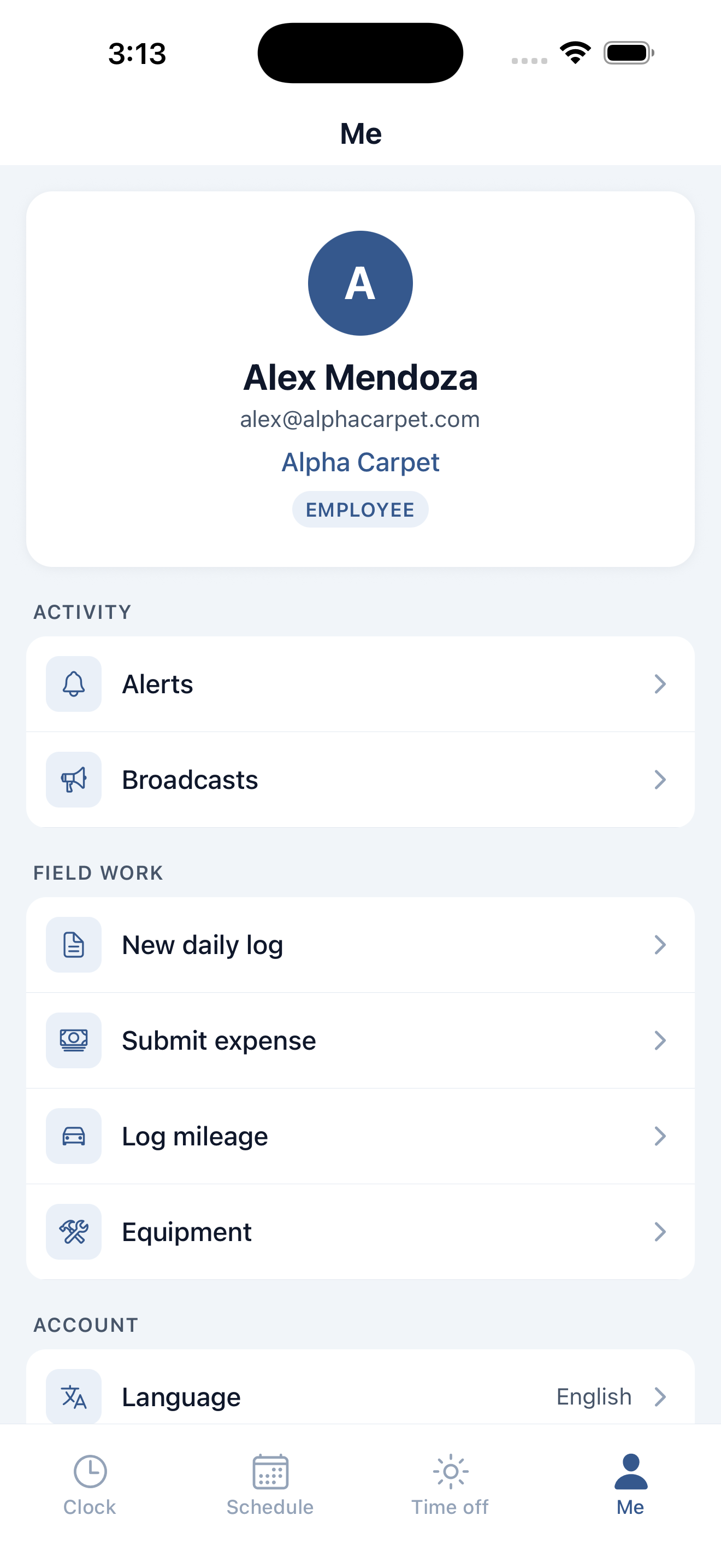 Klees · Time Tracking screenshot 5