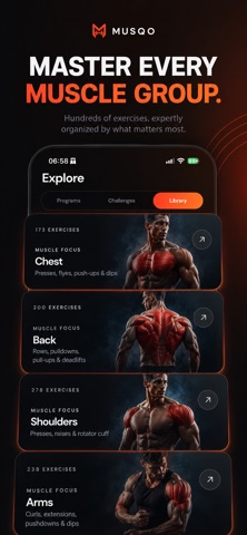 MUSQO: Workout & Calories iPhone screenshot