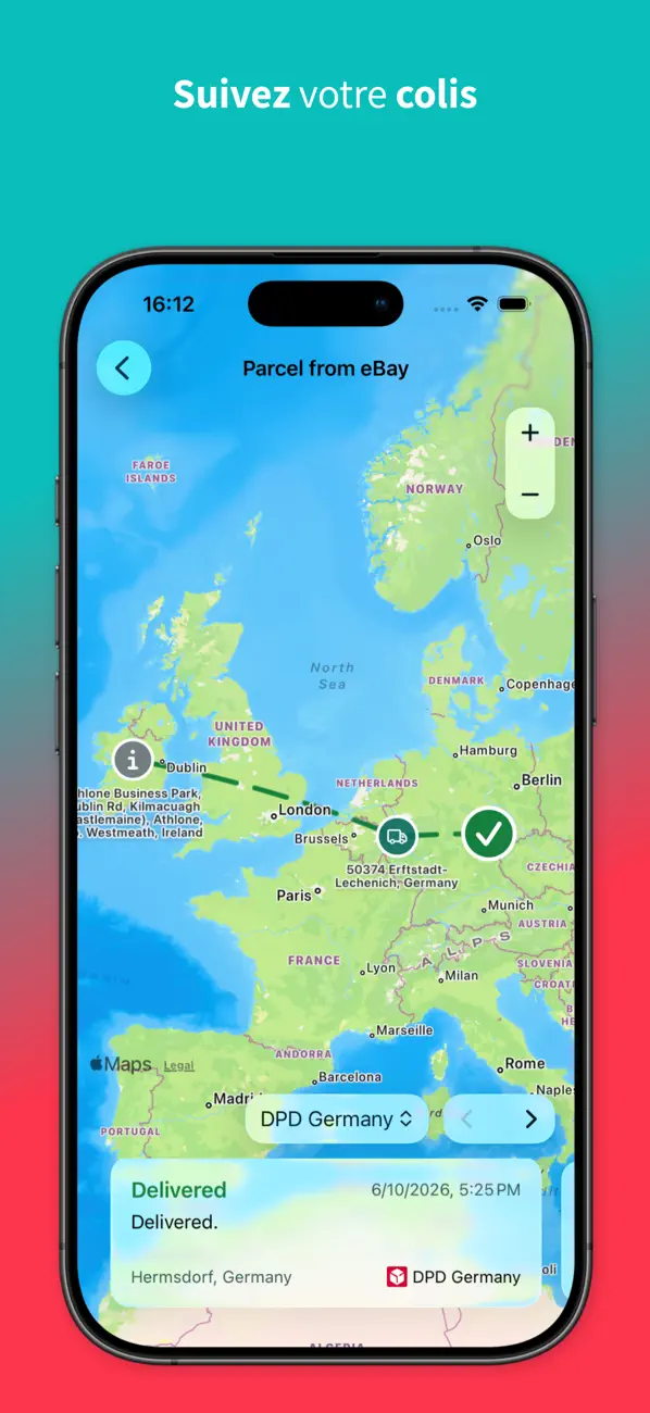 Screenshot #2 pour Suivi de Colis – Parcel Track