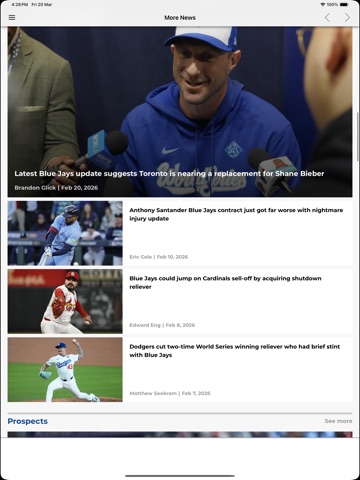 Toronto Baseball Blue Jays iPad screenshot