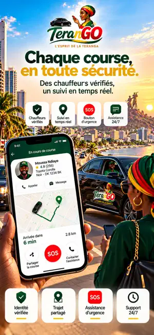 TeranGO Taxi Livraison Sénégal screenshot 3