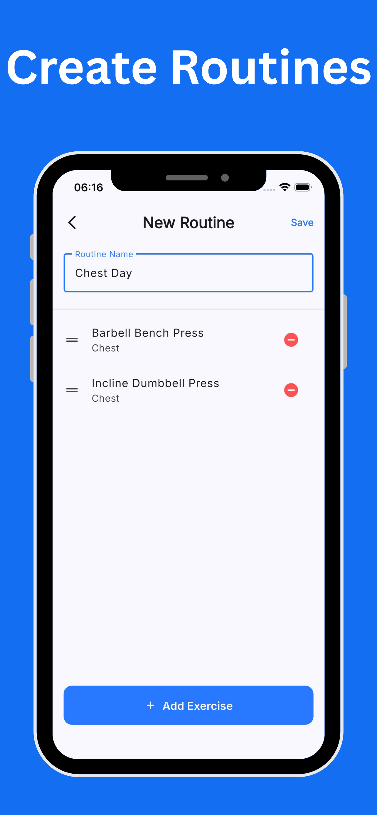 Simple Workout Tracker: Gym