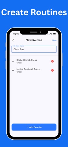 Simple Workout Tracker: Gym iPhone screenshot
