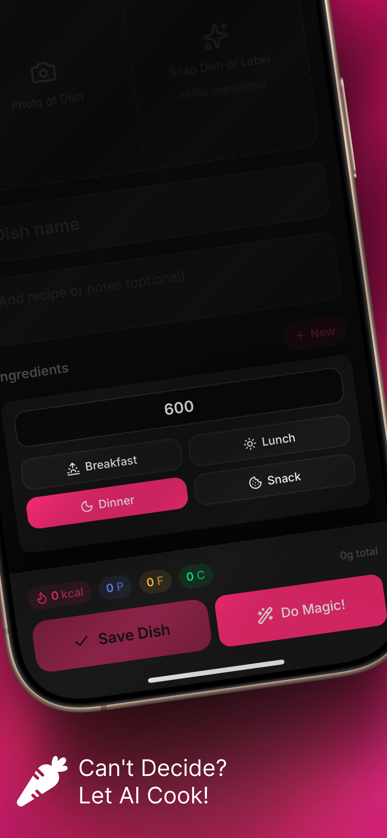 Eatme: Snap Food, Track Macros