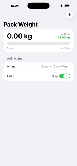 PackWeight: Luggage weight est screenshot 2