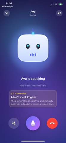 English Tutor AI Bot screenshot