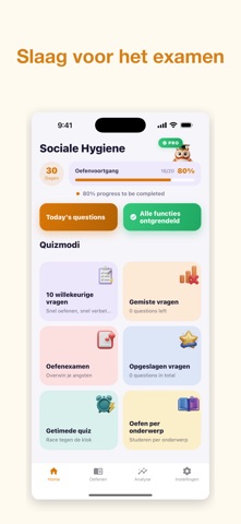 Sociale Hygiene Oefenexamen iPhone screenshot