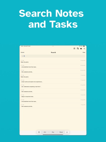 My Agenda & Planning iPad screenshot