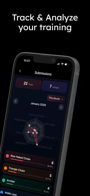 FlowRoll - BJJ Training Pal iPhone screenshot 2