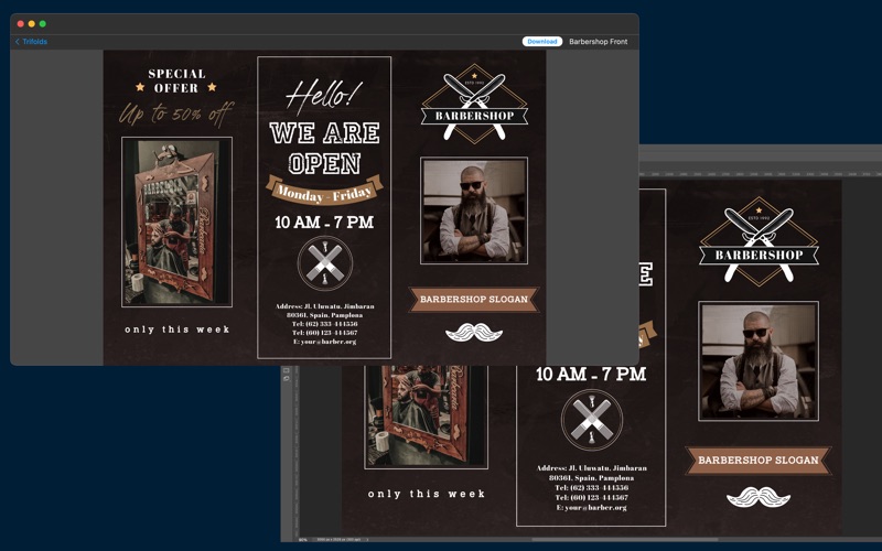 Template for Adobe Photoshop iPhone screenshot 4 - Graphics & Design app