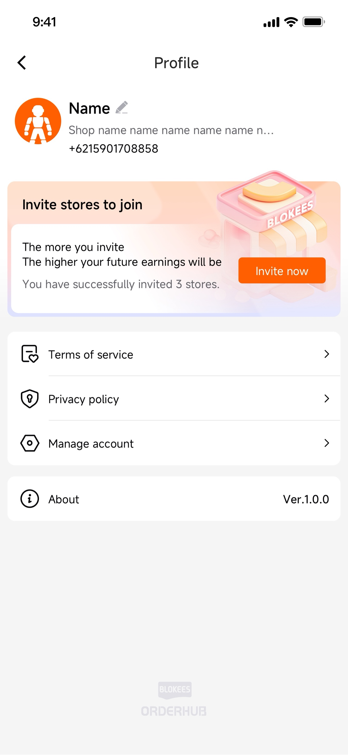 BLOKEES OrderHub screenshot 3