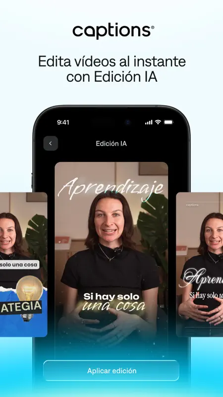 Captions: vídeos cortos con IA screenshot 1 of 6