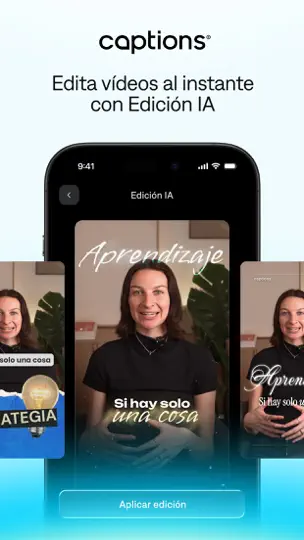 Captura de pantalla de Captions: Vídeos Cortos Con IA en iPhone 1