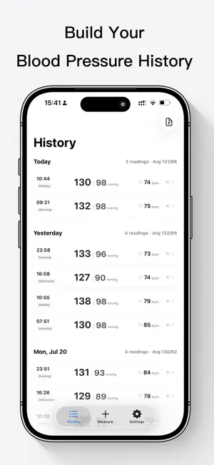 BPSee: Blood Pressure Log screenshot 2