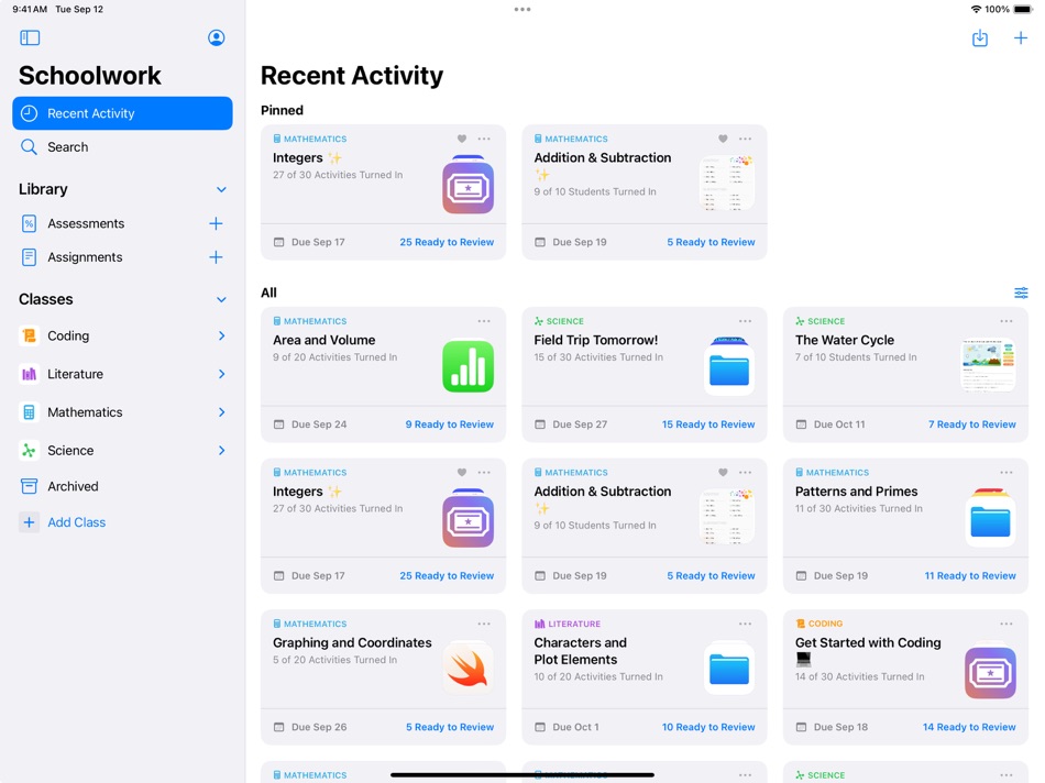 #1. Schoolwork (iOS) Podle: Apple