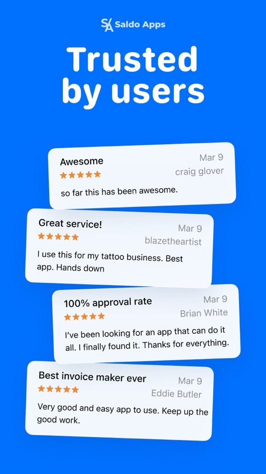 #4. Invoice Maker・The Estimate App (iOS) 由: Saldo Apps Inc.