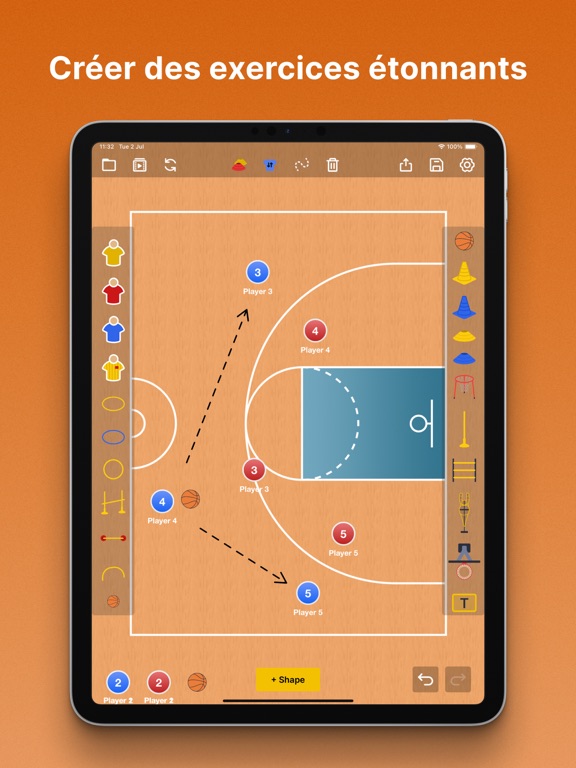 Screenshot #6 pour Planche Tactique: Basket