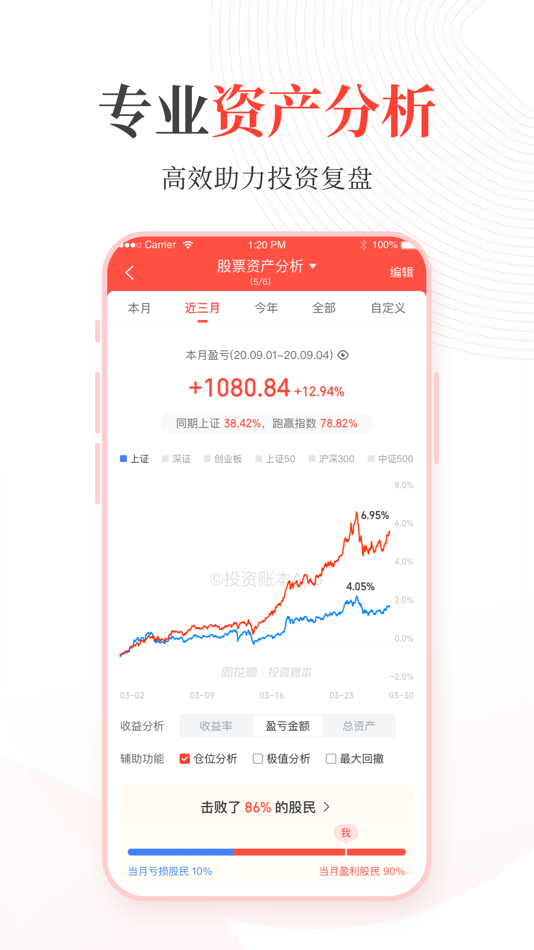 #4. 同花顺投资账本-股票基金、股票分析、股票工具、股票投资、估值 (iOS) 由: Zhejiang Hexin Flush Network Services Ltd