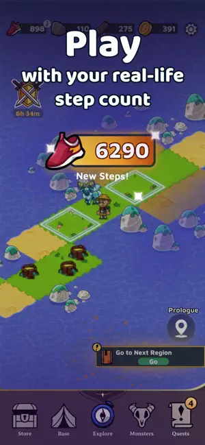 Monster Walk: Step Adventure screenshot 1
