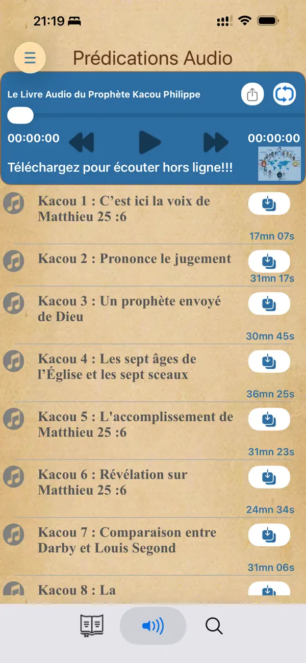 Screenshot #3 pour Prophète Kacou (texte + audio)