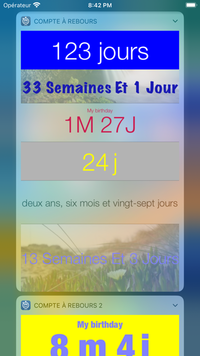 Screenshot #3 pour Widget Compte à rebours