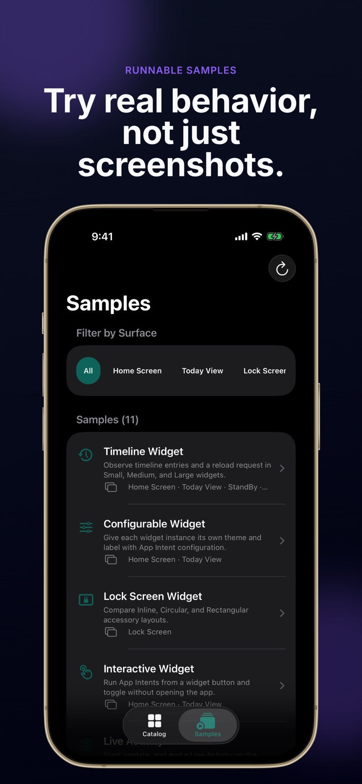 Widget Catalog for WidgetKit iphone screenshot 2