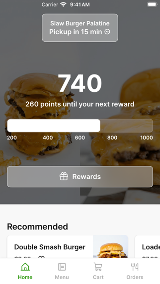 Slaw Burger iPhone screenshot 1 - Food & Drink app